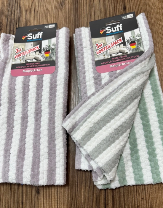 Suff  Çizgili Model 3Lü Müge Maiglöckchen Bez 32 x 32 CM
