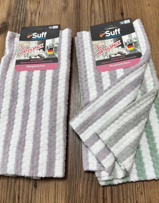 Suff  Çizgili Model 3Lü Müge Maiglöckchen Bez 32 x 32 CM