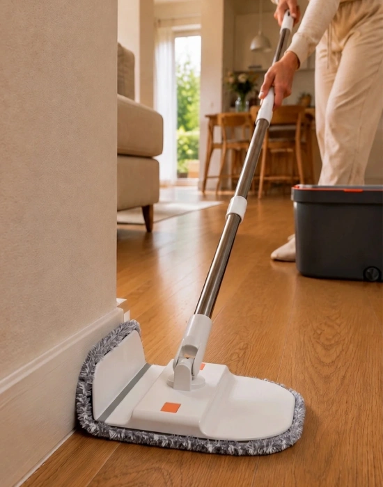 Missclean ( 1 Yedek Bez Hediyeli )Temiz Su ile Kirli Suyu Ayıran Otomatik Temizlik Seti Profesyonel Mop Paspas