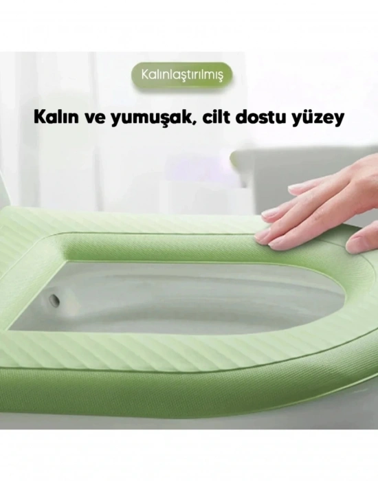 K. Konforlu Klozet Oturma Pedi- Yıkanabilir, Bükülebilir, Kaymaz Hijyenik Klozet Kapağı Minderi Klozet Pedi Renkli