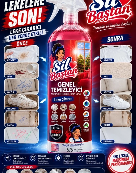 SİL BAŞTAN Leke Çıkarıcı Genel Temizleyici 575 ml