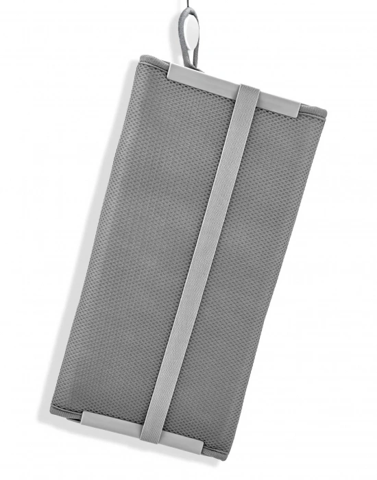 PM. Büyük Boy 36x60 cm Bulaşıklık Katlanabilir Matlı Mikrofiber Katlanır Bez Mat Tezgah Kurutma GRİ
