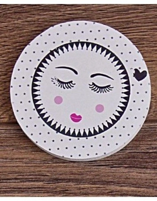 6LI KİRPİK AHŞAP BARDAK ALTLIĞI