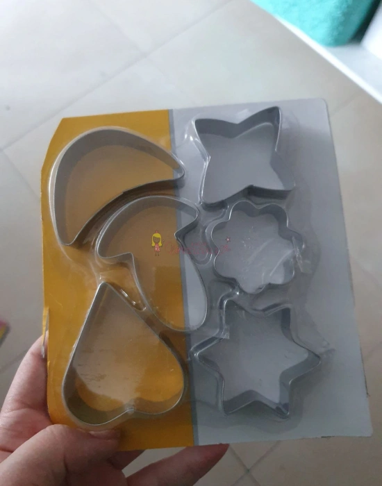 6li paslanmaz çelik kurabiye kalibı