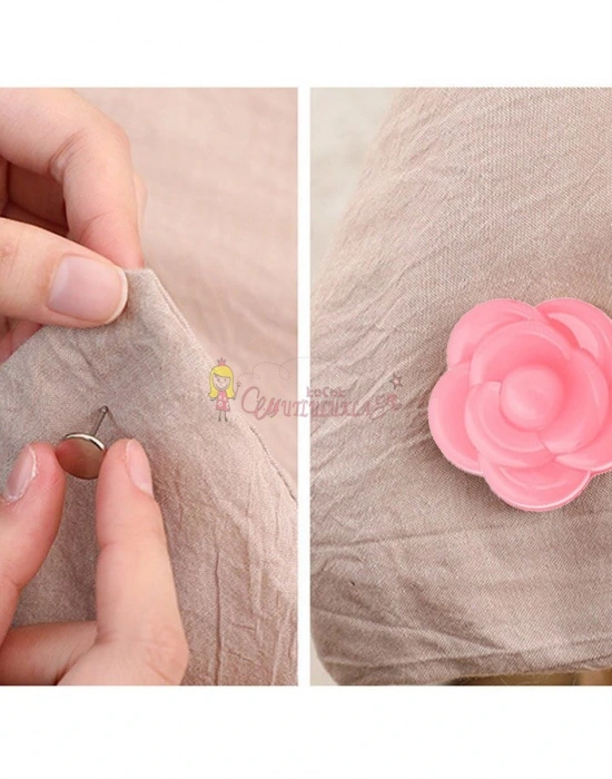 8 Adet Çiçek Desenli Yorgan Nevresim Sabitleyici Iğne Çarşaf Örtü Kaydırmaz Sabitleme Klipsi