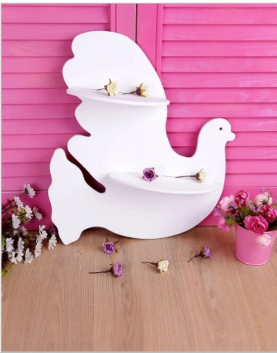 AHŞAP GÜVERCİN ŞEKLİNDE RAF