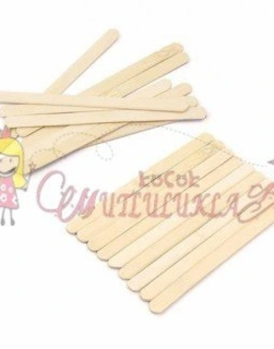 AHŞAP İNCE(KÜÇÜK) DONDURMA ÇUBUĞU NATUREL 50Lİ PAKET