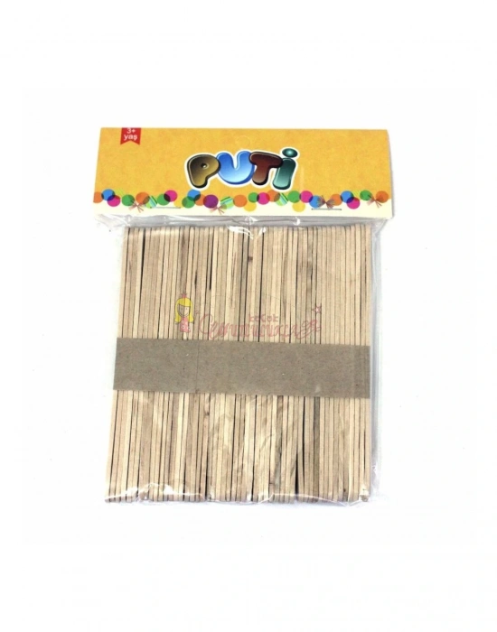 AHŞAP İNCE(KÜÇÜK) DONDURMA ÇUBUĞU NATUREL 50Lİ PAKET