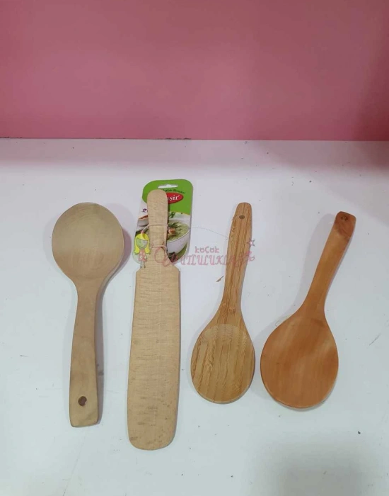 AHŞAP KAŞIK SETİ 4 PARÇA