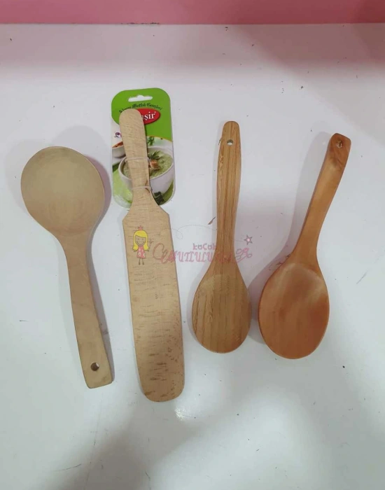 AHŞAP KAŞIK SETİ 4 PARÇA
