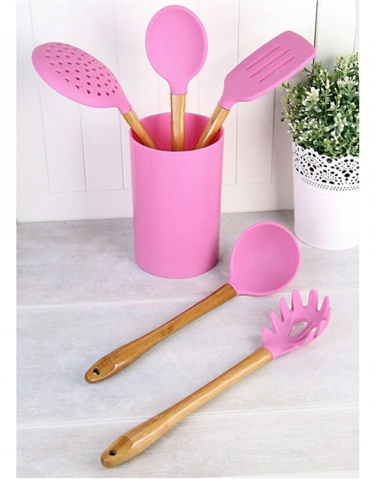 AHŞAP SAPLI YANMAZ LÜKS SERVİS TAKIMI