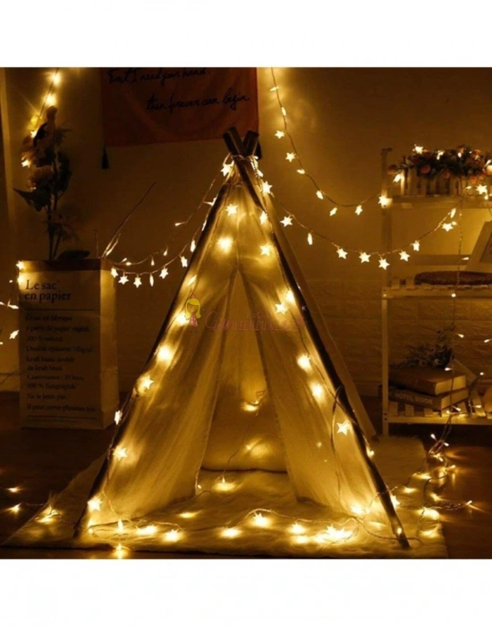 Animasyonlu 4.5 Metre  - Dekor Yıldız Led ( Gün Işığı) Elektrikli Led