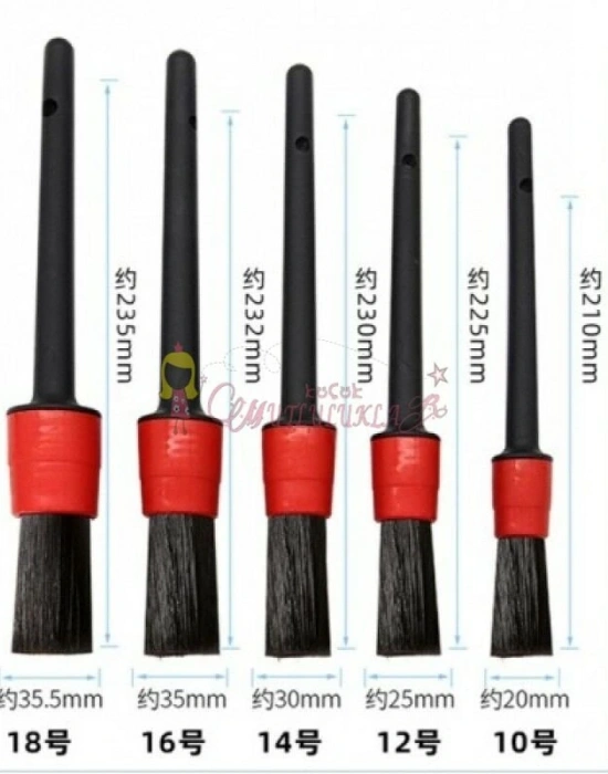 ARABA TEMİZLİK FIRÇASI SETİ DETAYLI 5 + 1 set