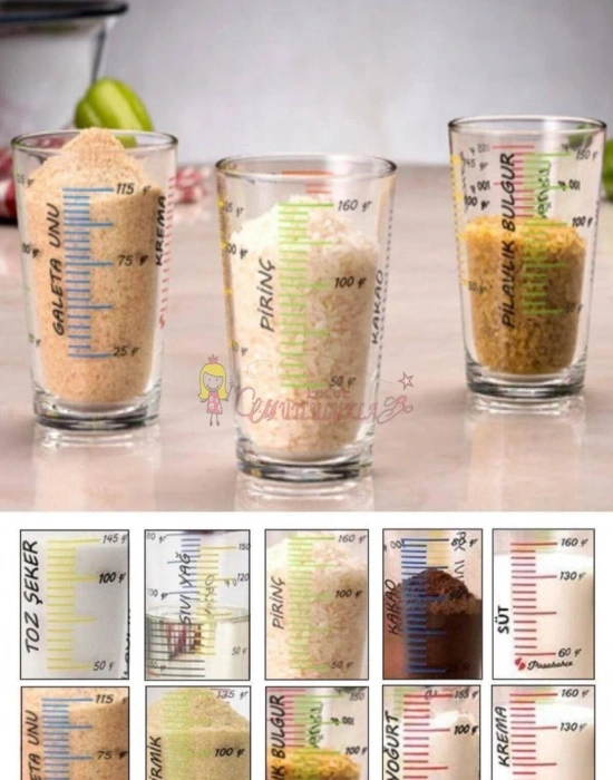 ARDA TURKMEN 3LÜ ÖLÇÜ BARDAGI