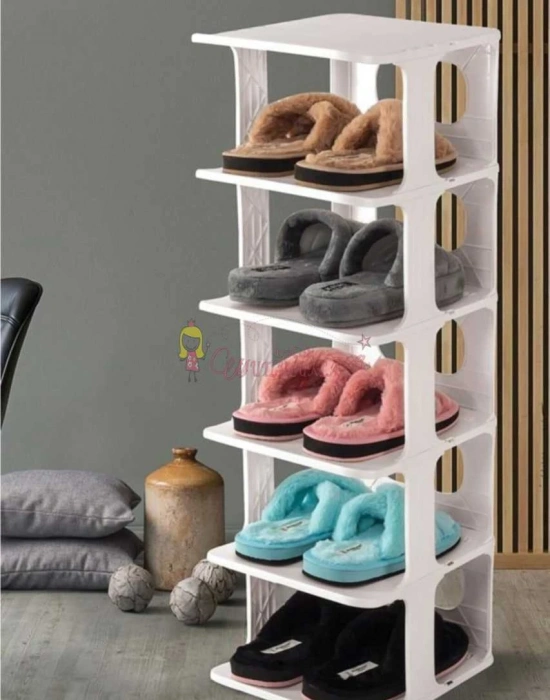 Ayakkabılık Terlik Düzenleyici Organizer beyaz