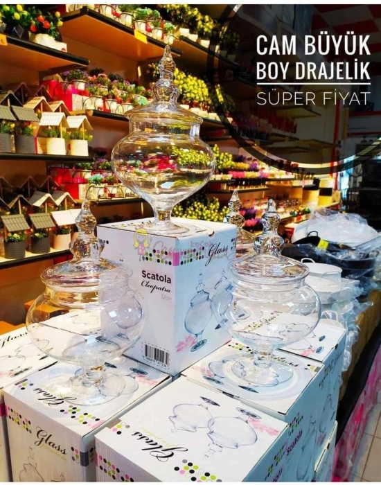 Ayakli cam Drajelik / Kurabiyelik