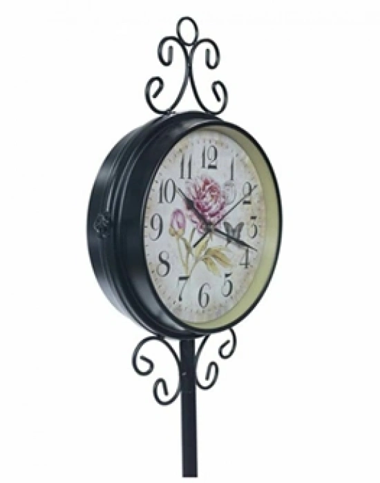 AYAKLI ÇİFT TARAFLI FERFORJE SAAT