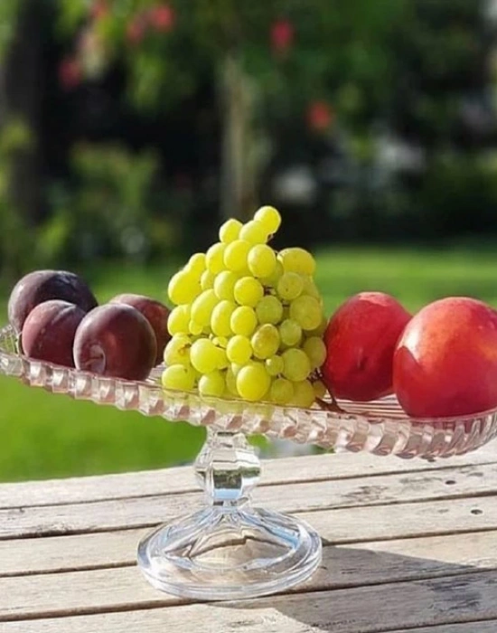 AYAKLI OVAL CAM SUNUMLUK