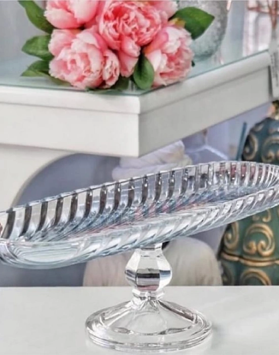 AYAKLI OVAL CAM SUNUMLUK