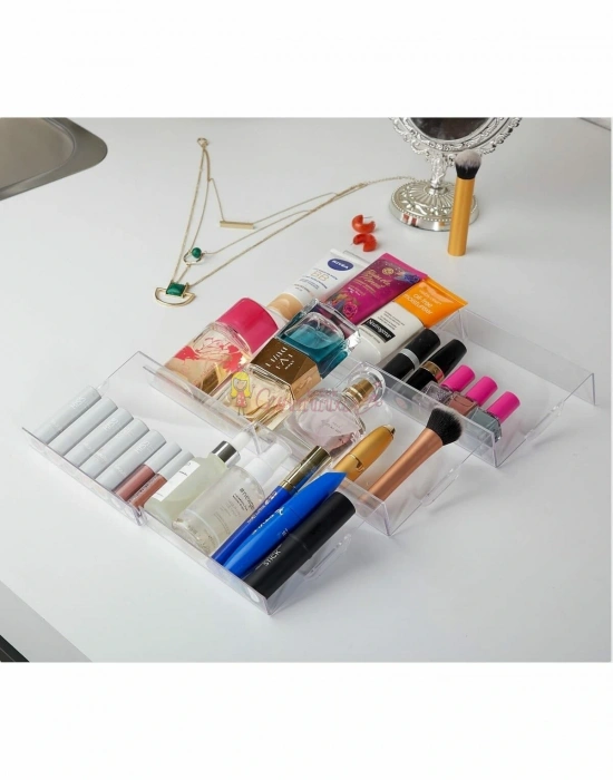 Ayarlanabilir Çekmece Içi Baharatlık Düzenleyici - Baharatlık Takımı Standı Organizeri  (6 ADET)