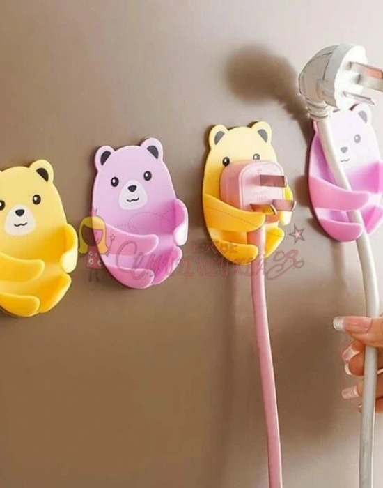 AYICIK DESENLİ SEVİMLİ FİŞ TUTUCU 4LÜ