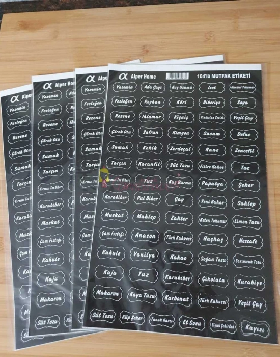 BAHARAT ETİKETİ ( 104 ADET )