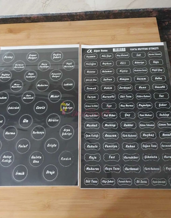 BAHARAT ETİKETİ ( 104 ADET )