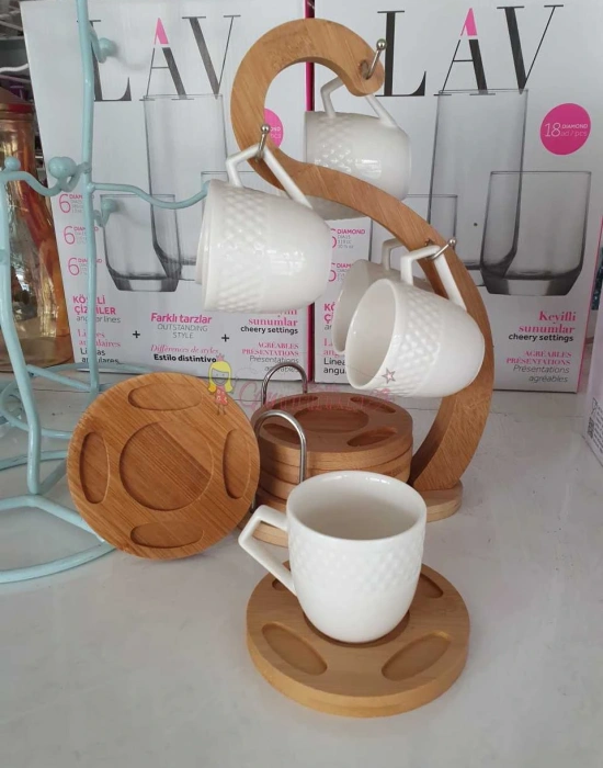 Bambu 6lı Kahve fincanı