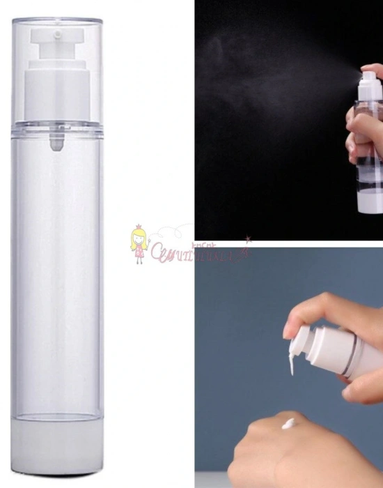 Basınçlı Doldurulabilir Taşınabilir Sızdırmaz Seyahat Parfüm Krem Şişesi