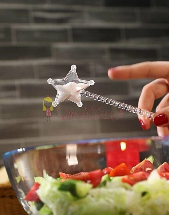 Boncuk Detaylı Sihirli Tuzluk Karabiberlik Baharatlık Asa Tuzluk ( 2 li )