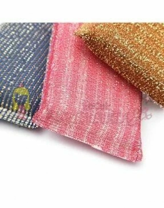 Bulaşık Ovma Süngeri 3 Lü Paket Metalik Bulaşık Teli - Telli Sünger