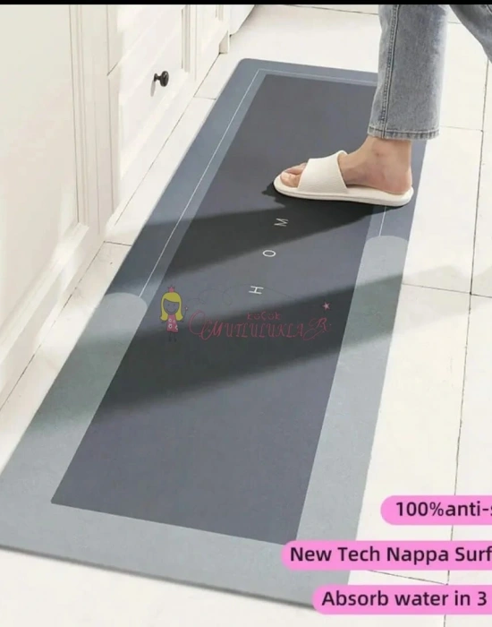 Büyük Boy Dikdörtgen Uzun HOME yazılı Sihirli Paspas