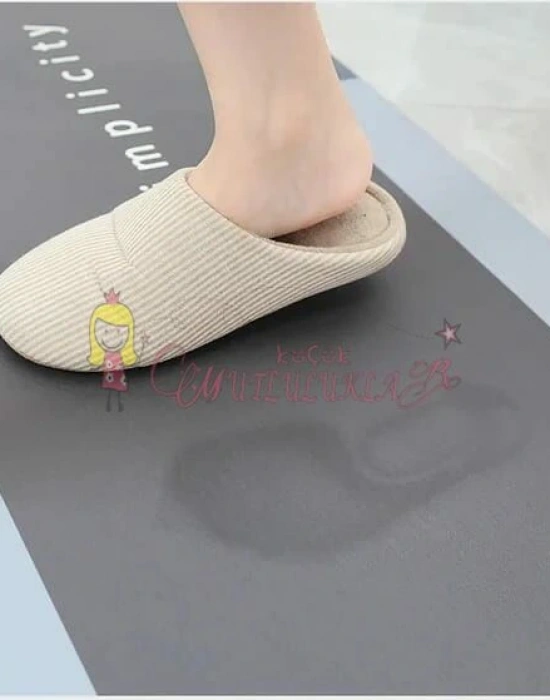 Büyük Boy Dikdörtgen Uzun HOME yazılı Sihirli Paspas