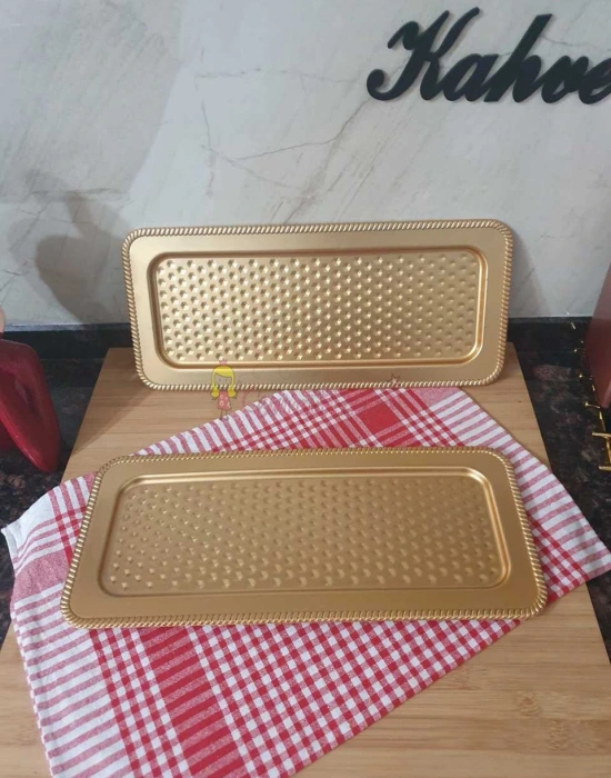 Büyük Boy Uzun Dikdörtgen Tepsi