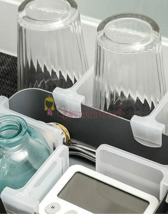 Buzdolabı Raf Ayırıcı Ayarlanabilir Dolap, Çekmece Düzenleyici ( 4 Adet )