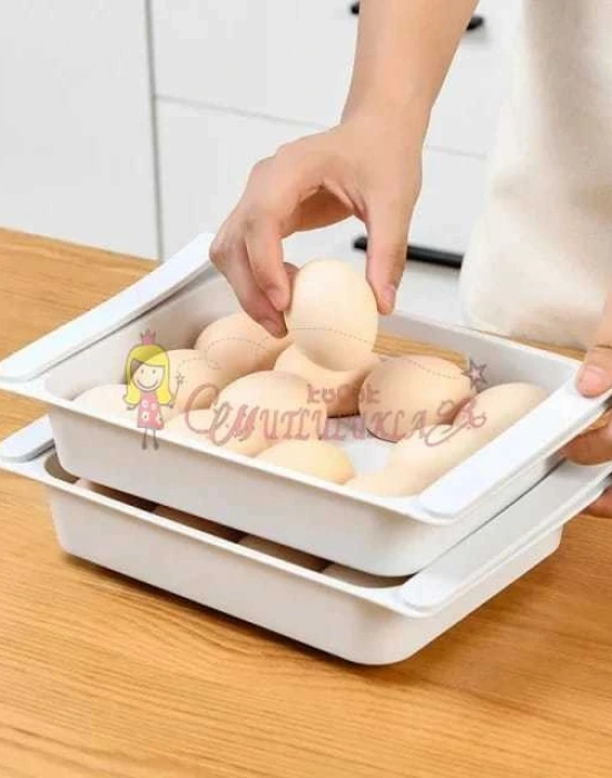 Buzdolabı Rafına Takılabilir 15li Yumurta Saklama Aparatı