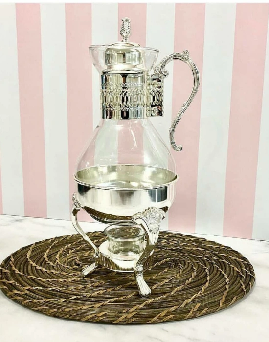 CAM ÇAY ISITICI MUMLU FONDU