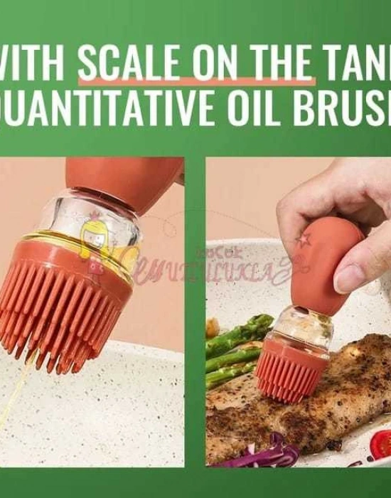 CAM Hazneli Silikon Yağ Sos Ve Yumurta Fırçası Fırçası