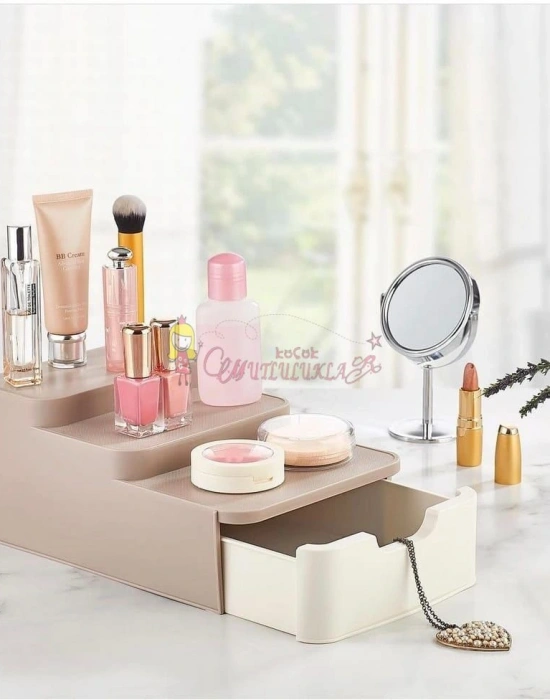 Çekmeceli Organizer Düzenleyici Mutfak Tezgah Üstü Dolap Içi Kompakt Düzenleyici