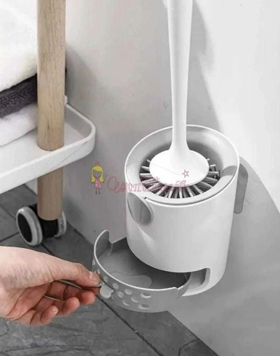 Çekmeceli Silikon wc Fırcası