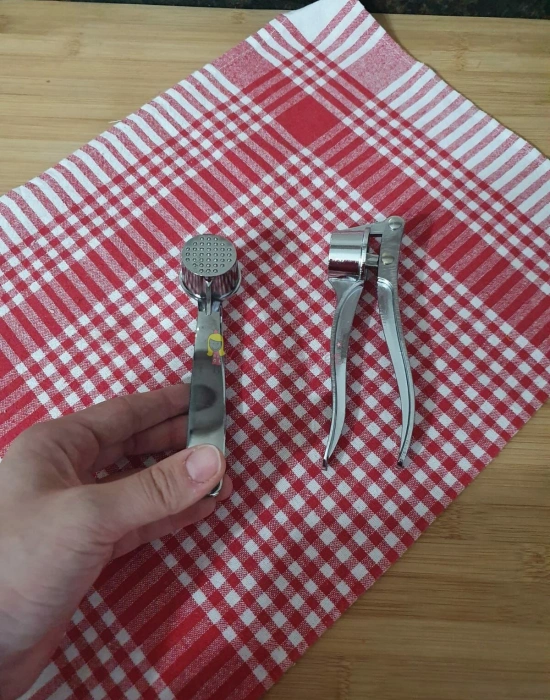 Çelik Sarımsak Ezici Press