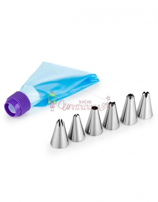 Chef Star 7 Parça Krema Torbası Seti