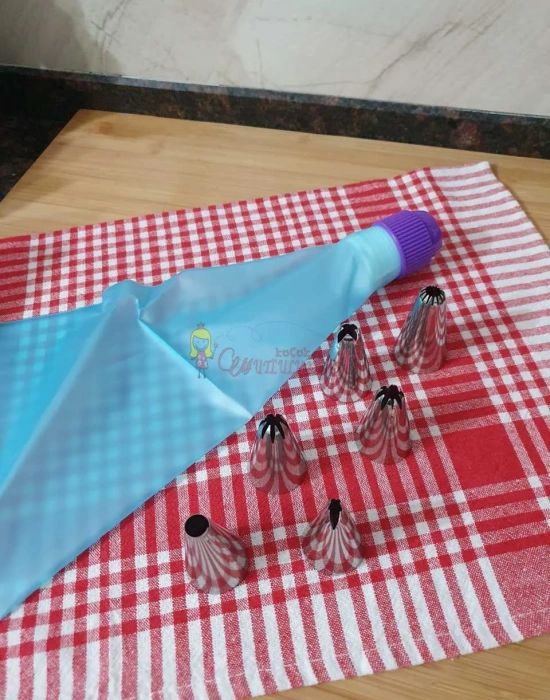 Chef Star 7 Parça Krema Torbası Seti