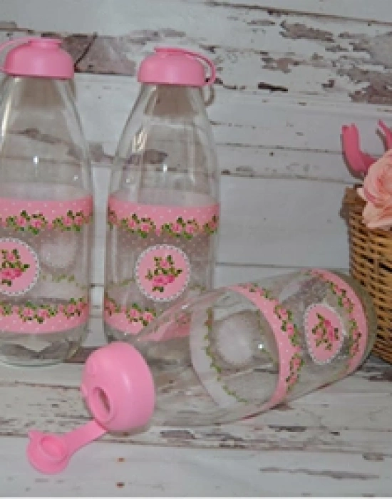 ÇİÇEK DESEN SÜT ŞİŞESİ