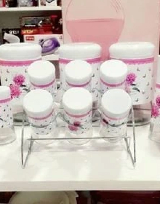 ÇİÇEKLİ 13 PARÇA BAHARAT TAKIMI