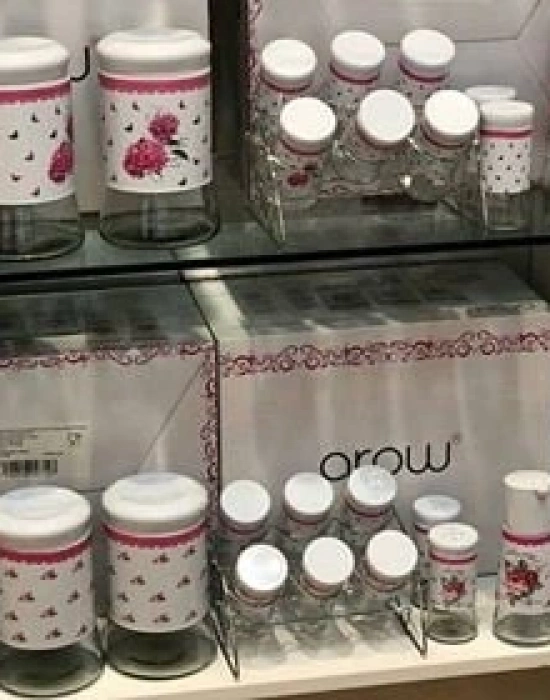 ÇİÇEKLİ 13 PARÇA BAHARAT TAKIMI