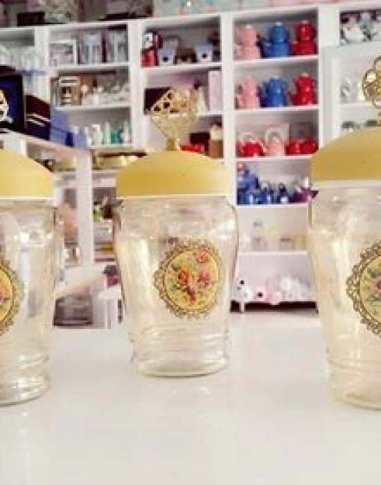 ÇİÇEKLİ KRİSTAL KAVANOZ