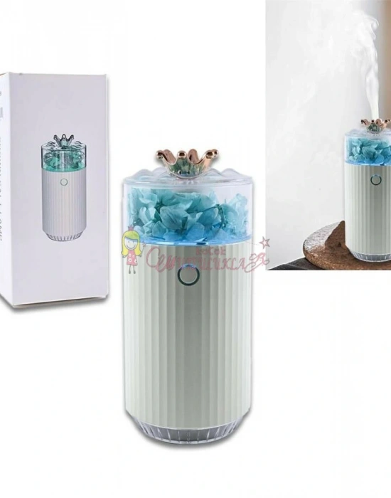 Çicekli ve Taçlı Buhar Makinesi