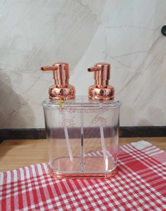 Çift Hazneli Şefaf Sıvı Sabunluk