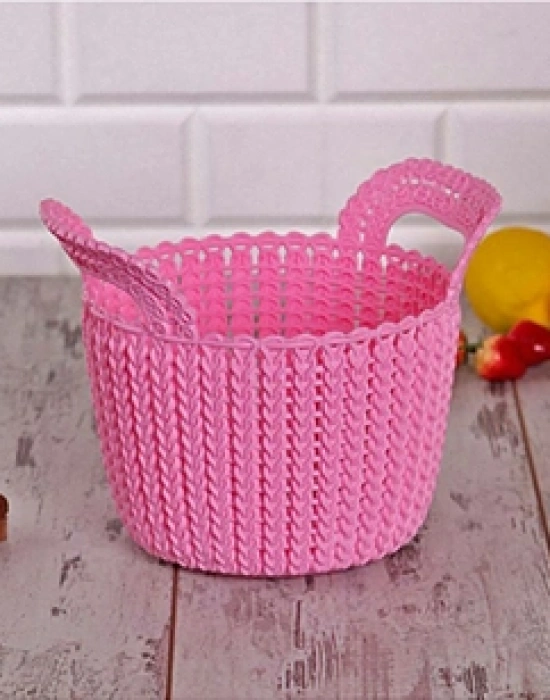 ÇİFT SAPLI ÖRGÜ SEPET